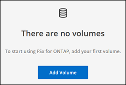 A screenshot of the FSx for ONTAP volume tab.