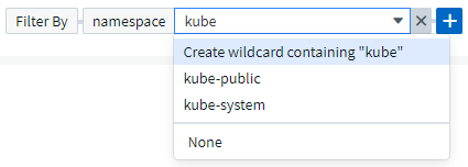 Filtering with Wildcard in K8S Explorer