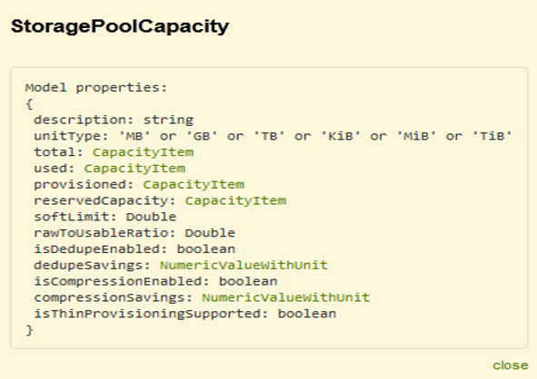 Storage Pool Capacity Example