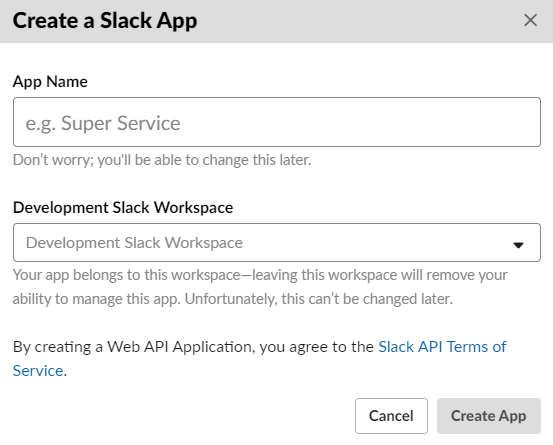 Create Slack Webhook