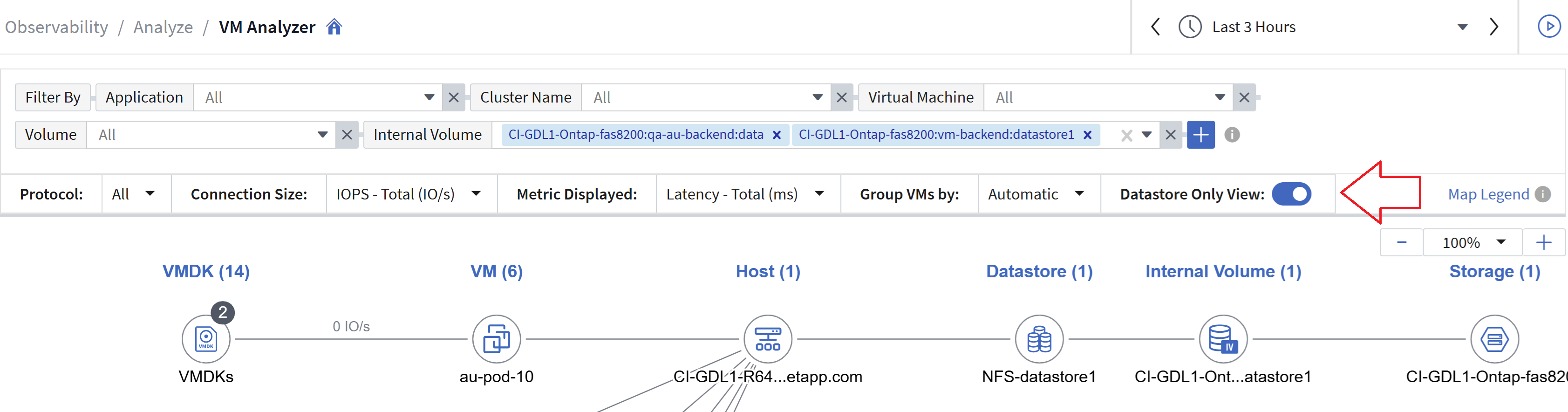 datastore-only view slider