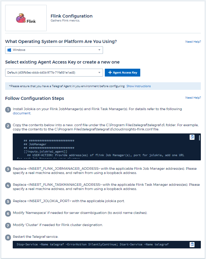 Flink configuration