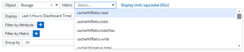 Object and Metric Selectors separate