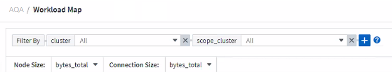 Workload Map filtering