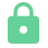 Light green lock icon