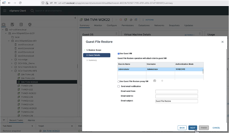 Figure representing the dialog for the above step