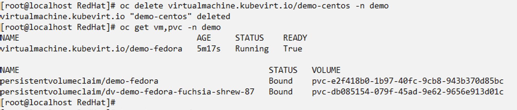 Centos VM deleted