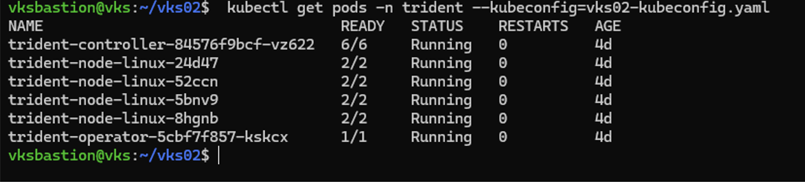 Trident installed