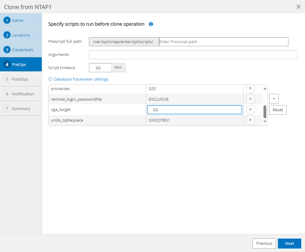 This image provides database clone for SnapCenter server