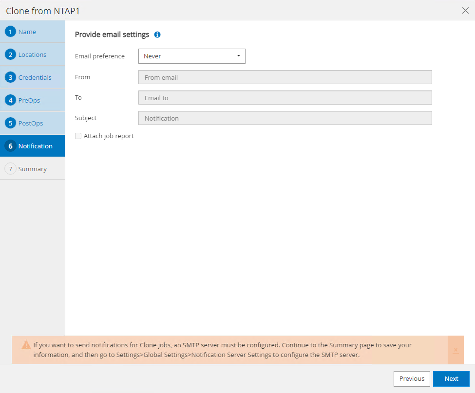 This image provides database clone for SnapCenter server
