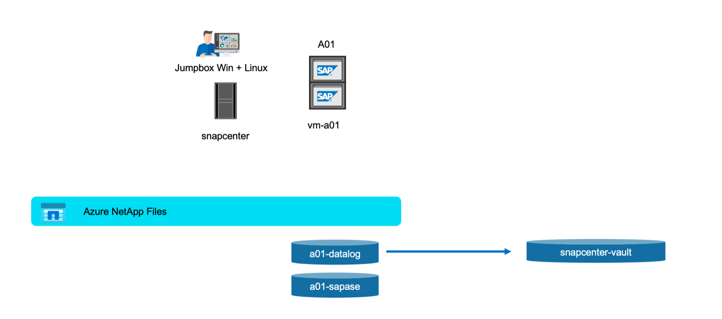 Figure highlighting the demo environment that was used