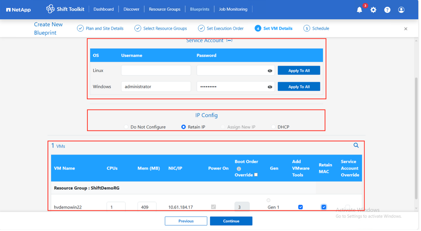 Service account credentials