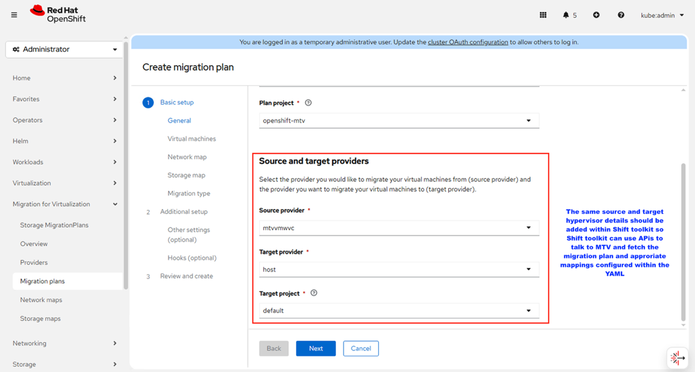 Source and Target Providers