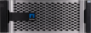 This graphic depicts the front of the NetApp AFF A400 storage controller.
