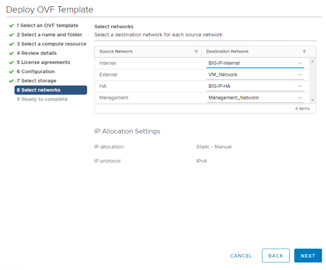 Deploy Big_IP Appliance