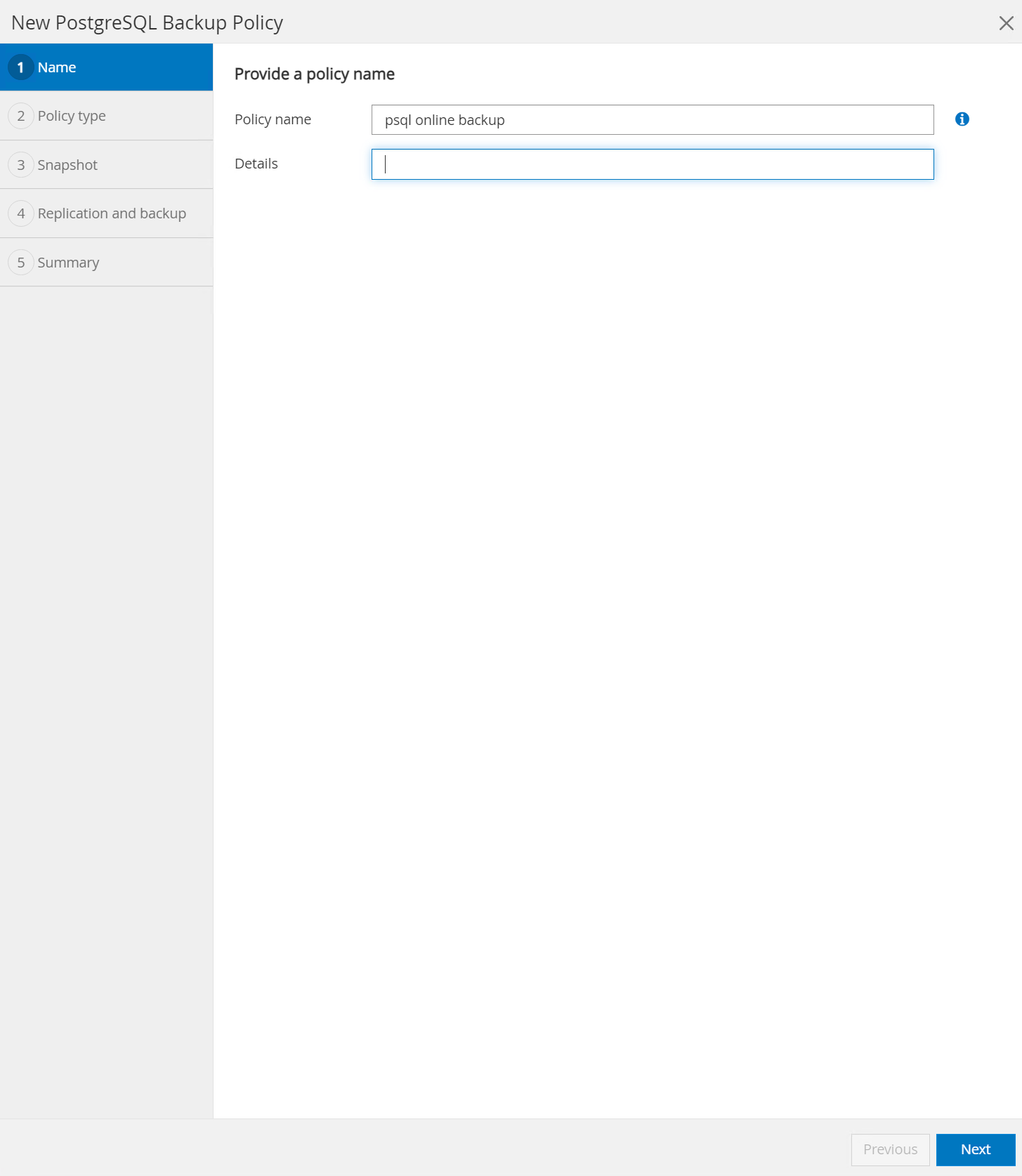 This image provides database backup for SnapCenter server