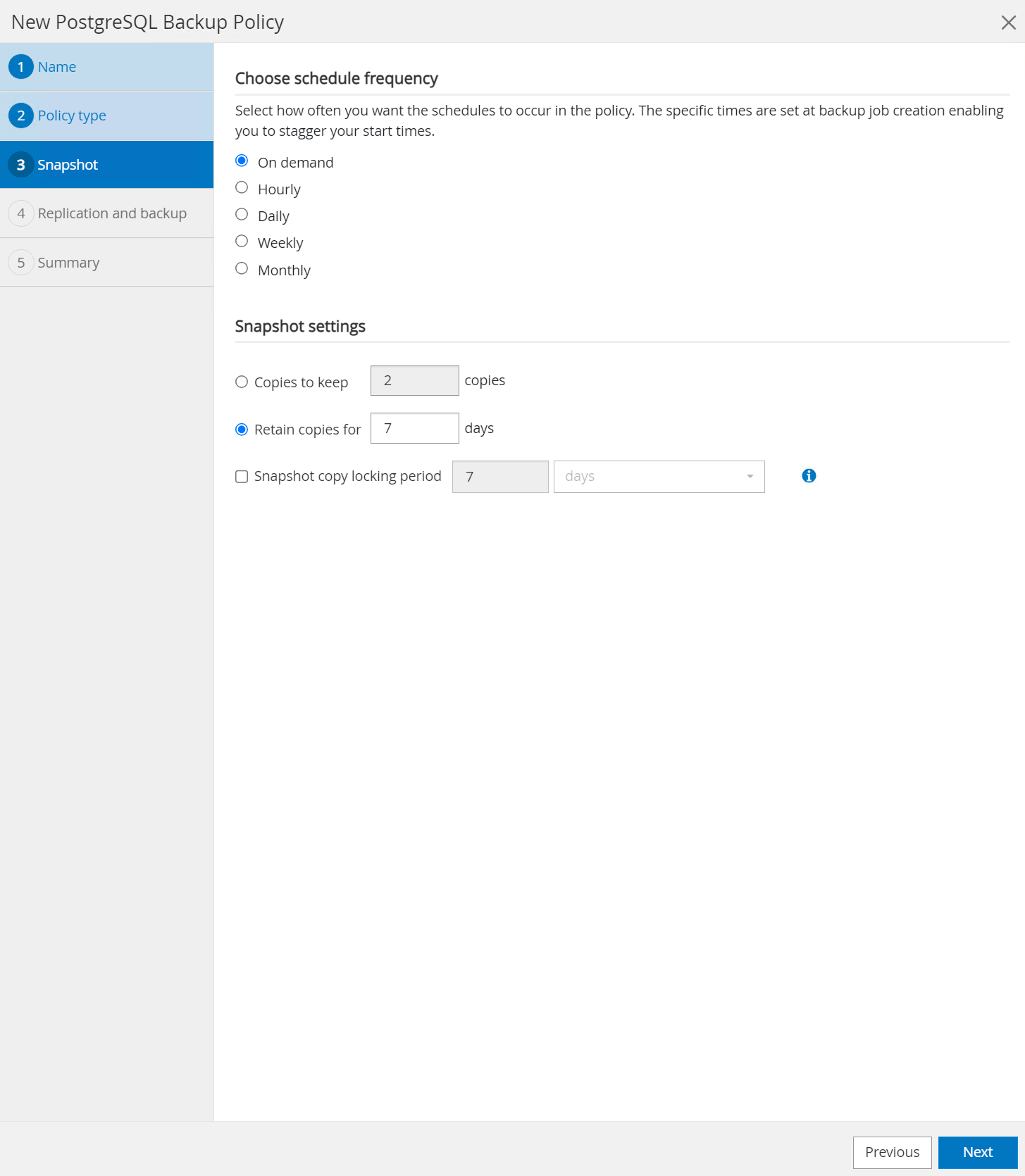 This image provides database backup for SnapCenter server