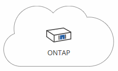 Shows the ONTAP icon for discovering an on-premises ONTAP cluster.