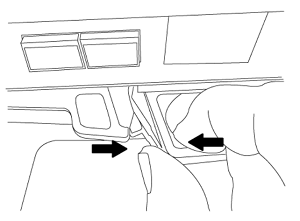 Opening the cam handle