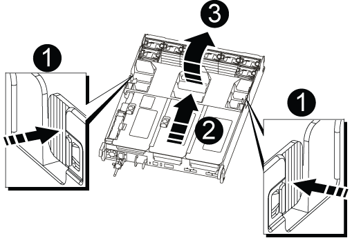 Opoen the air duct