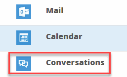 image of highlighted conversations option