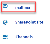 image of highlighted mailbox option