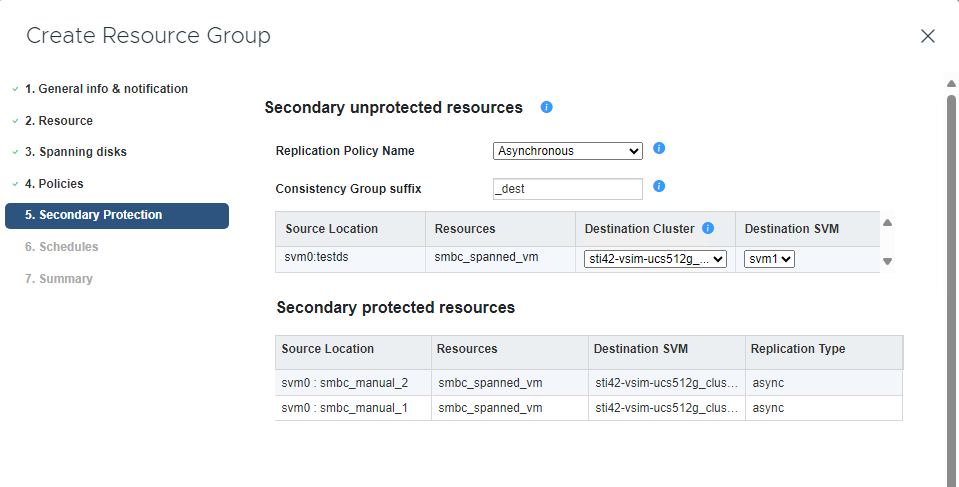 Create resource group window