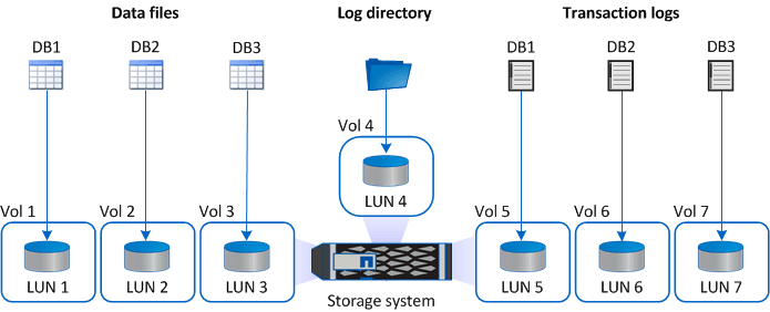 Multiple LUNs diagram