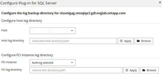 Configure plug-in page
