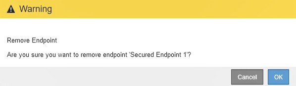 Confirm Endpoint Removal