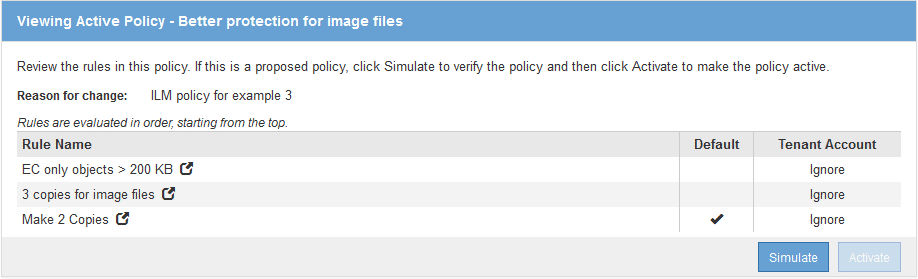 ILM policy for example 3: Better protection for image files