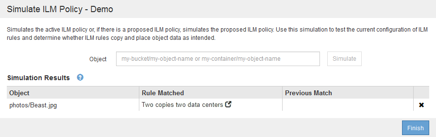 Example 3: Correcting a rule when simulating a proposed ILM policy