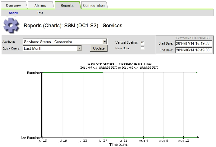 Overview: SSM: Services page