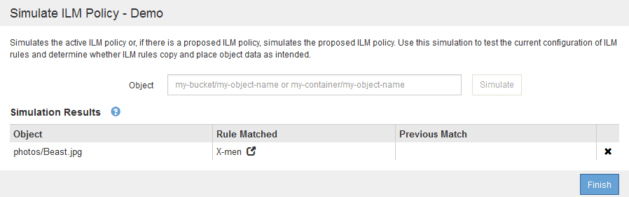 Example 3: Correcting a rule when simulating a proposed ILM policy