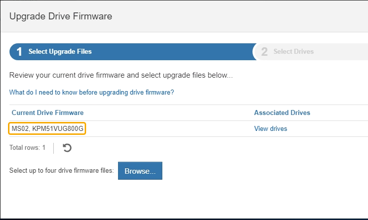 Upgrade Drive Firmware
