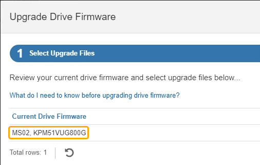 Upgrade Drive Firmware
