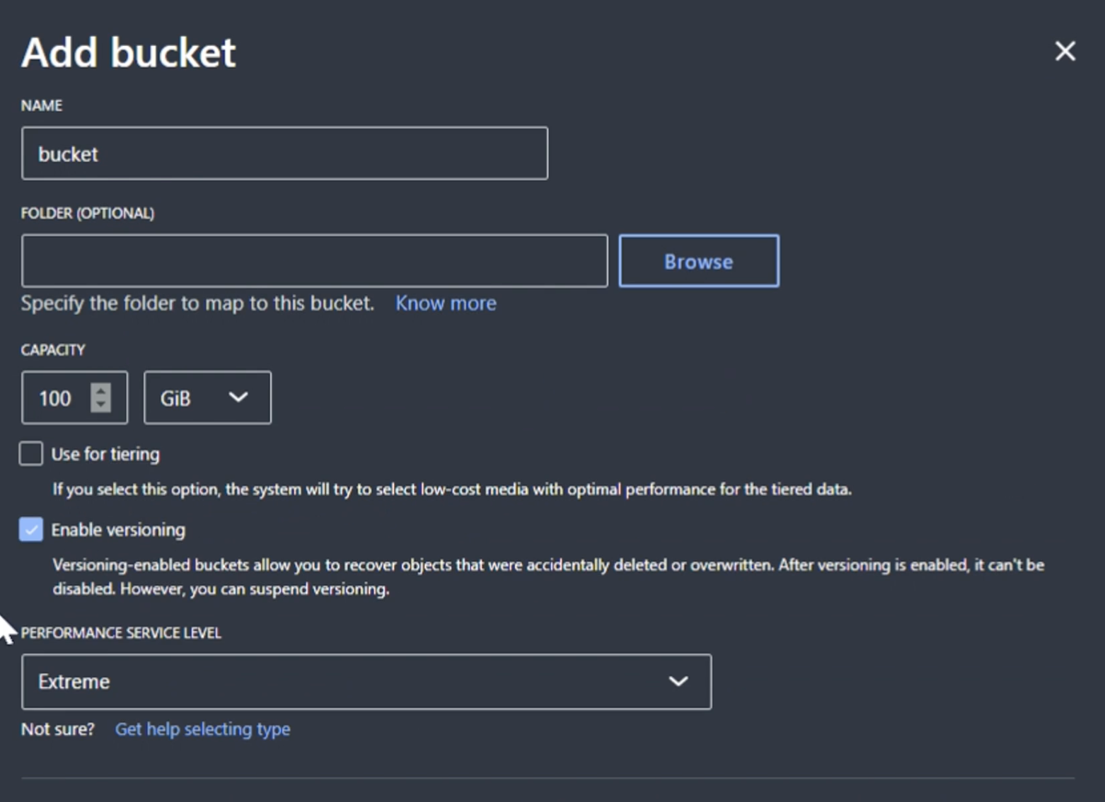 Enable versioning