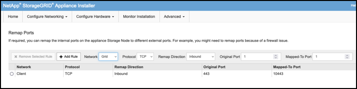 add port remap to networks