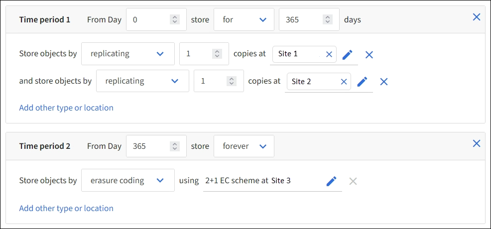 Create ILM Rule Wizard Step 2