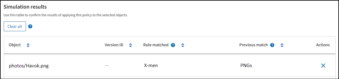 Example 2: Reordering rules when simulating an ILM policy