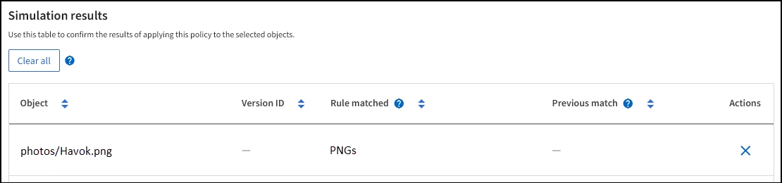 Example 2: Reordering rules when simulating an ILM policy