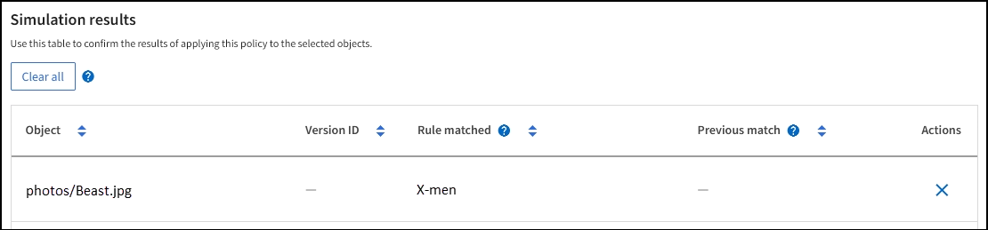 Example 3: Correcting a rule when simulating an ILM policy