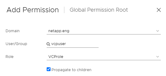 screenshot of the Add Permission fields