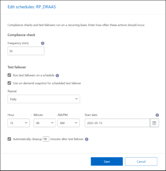 屏幕截图显示了您可以在哪里编辑时间表