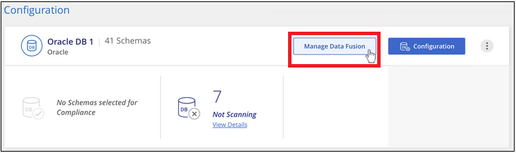 选择 Manage Data Fusion 按钮以添加源列的屏幕截图。