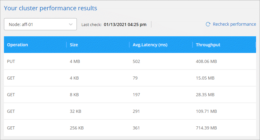 测量网络延迟和吞吐量性能 Netapp Documentation