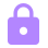 紫色锁定图标