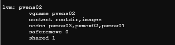 NVM 上的 LVM TCP 配置
