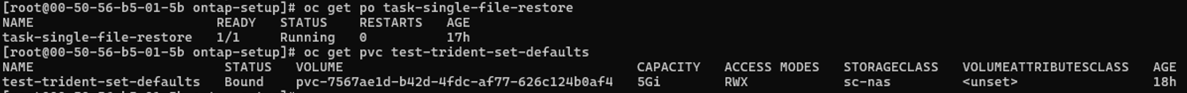 VM 的 pod 和 PVC