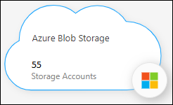 Azure Blob Storage 工作環境的螢幕快照。